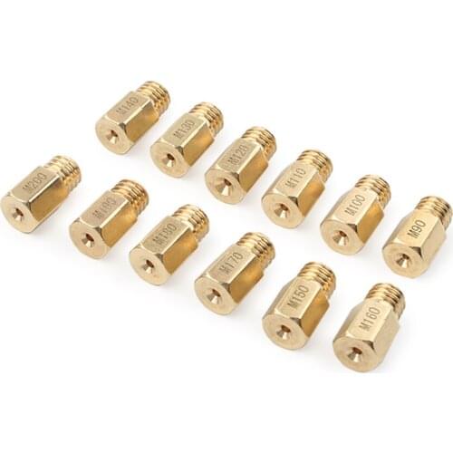 12Pcs Carburetor Main Jets Mikuni VM TM Carb #90 - #200 Jets Motorcycle