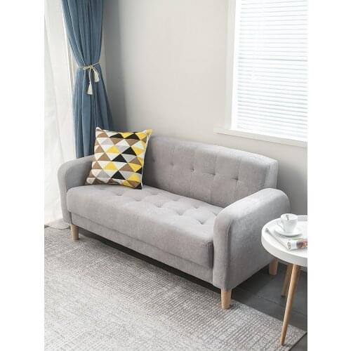 Karois Living Room Furniture Fabric Three-seat Sofa Single Noble Three-seat Sofa Modern Simple Double Sofa