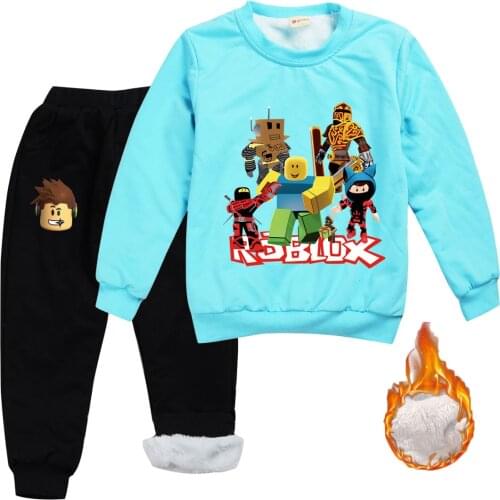 Robloxs 2Pcs Cotton Underwear Set Pants Girl Babies Home Pajamas Winter Sweater Baby Cloth Children Boy Girl Christmas Sets Gift
