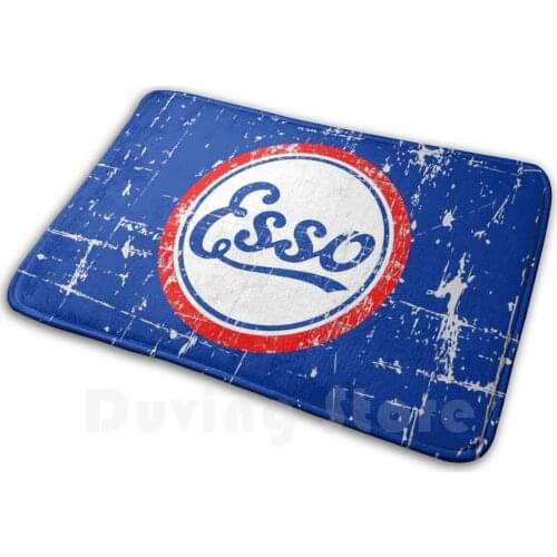 Esso Vintage Scratch Carpet Mat Rug Cushion Soft Texas Tea Motor Oil Texaco Esso Gas Memorabilia American Vintage