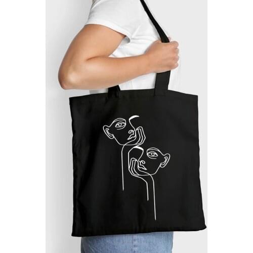 Summer fashion trend Large Capacity Shoulder Bag Fabric Cotton Tote Reusable Shopping Bag for Women 2021 Beach Bags Shopping