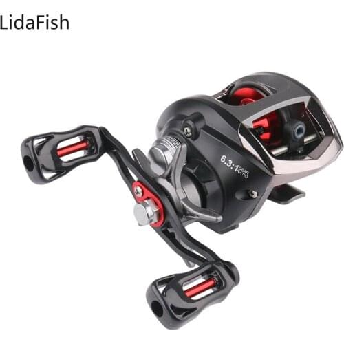 LidaFish LP2000 Series 195g Ultralight Baitcasting Fishing Reel Left Right Hand Aluminum Spool Fishing Reel