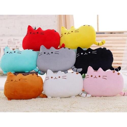 Soft Cute Cat Throw Pillow Stuffed Plush Doll Toy Gift Back Cushion Sofa Car Home Decoration Throw Pillow Cushion Home 20