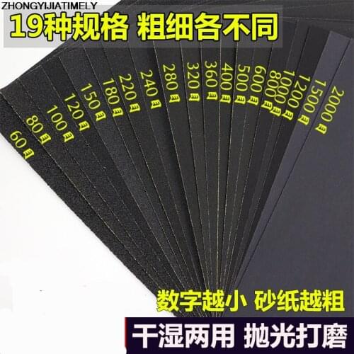 Woodworking sandpaper,water-resistant sandpaper, 60 to 2000 mesh painters,wood grinders, water grinding,polished abrasive cloth