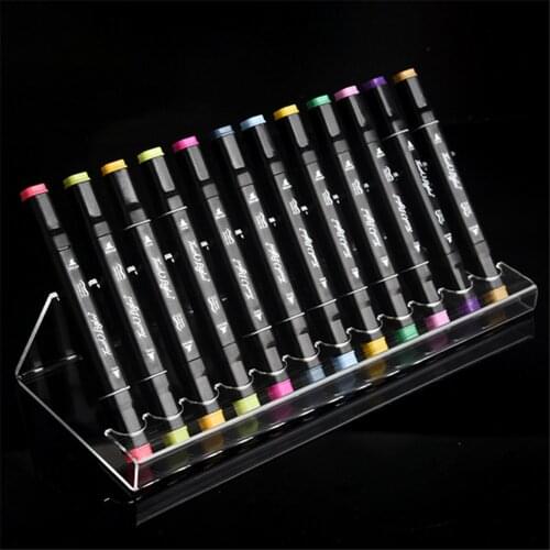 Clear Acrylic Marker Pen Display Multi-Functional Exhibition Stand Marker Pens Brush Pens Organizer Storage