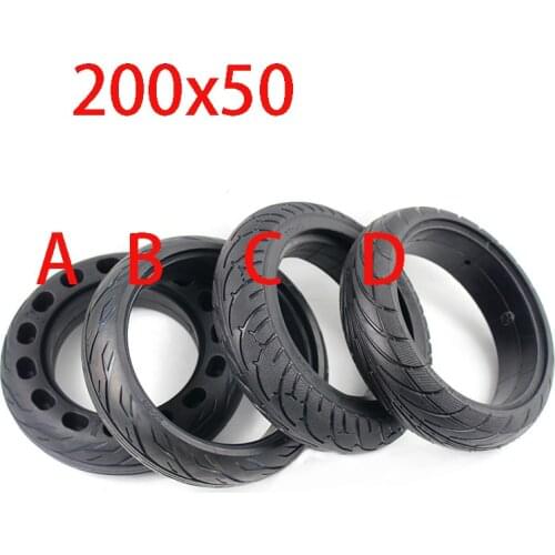 Electric Scooter Tyre With Wheel 8" Scooter 200x50 Tyre Inflation Electric Vehicle Wheel 200x50 solid tires