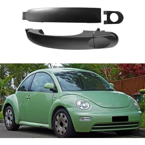 A Pair Car Front Outside Door Handle Exterior Outside Door Handle Replacement For- Caddy Beetle Touran T5