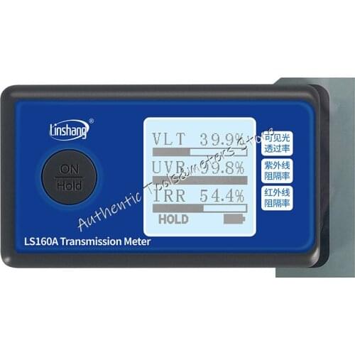 Window tint meter LS160A Linshang Handheld Window Tint Transmission Meter self calibrate with IR UV blocking rate transmittance