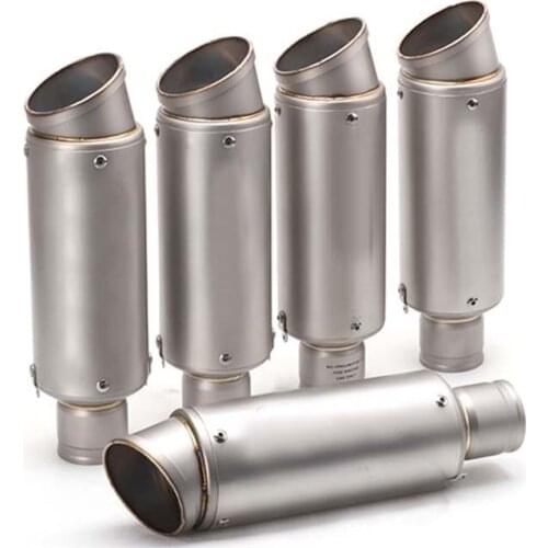 Universal 51mm Exhaust Muffler GP Pipe Motorcycle Stainless Steel Tail Escape with Removable DB Killer for YZF-R3 YZF-R6 Z900