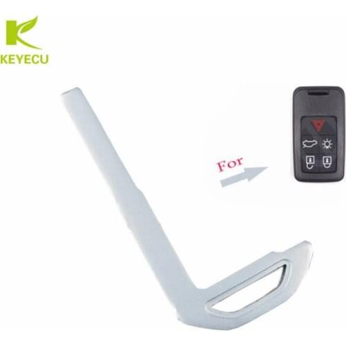 KEYECU Replacement Remote Emergency Key Smart Remote Key Blade Fob for Volvo S60 S80 XC60 XC70 V70