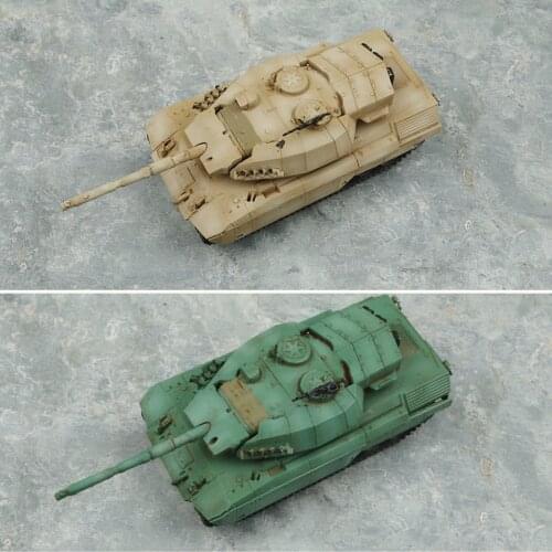 1/144 Plastic Battle Tank Hobby Model Miniature War Sand Table Army Vehicle