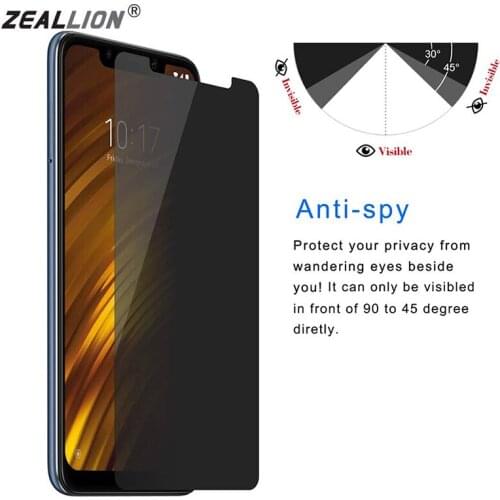 Zeallion 1pcs for Huawei Mate 30 P30 Pro Full Cover Tempered Glass Anti Peeping Screen Protector Film