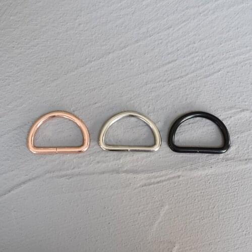 100 Pcs 30mm Metal High Quality Hand Bag Purse Strap Belt Dog Collar Chain D Ring Buckle DIY Heavy Duty Strong Thickness 30-D