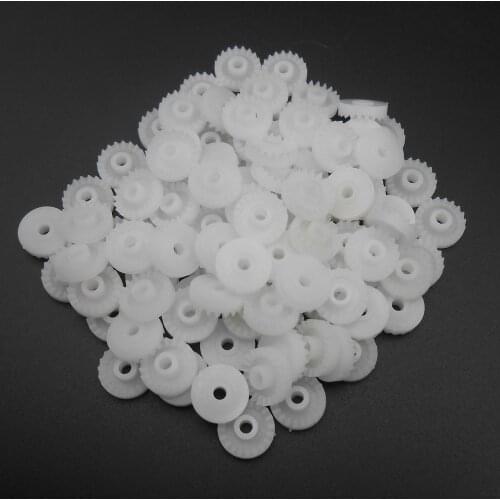 100PCS 0.5M 20T Plastic Crown Gear 0.5 Modulus 20 Teeth Front Aperture Hole 2.5mm 2.45mm Tight Fit 4MM X 11MM C202.5AF *FD503