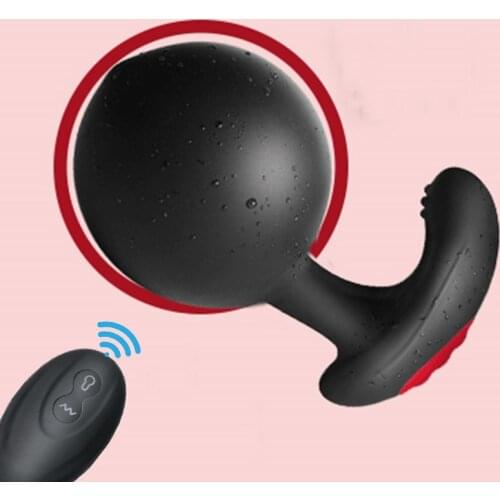 2020 Wireless Remote Control Pump Prostate Massage Vibrator Inflatable Anal Plug Expansion Vibrating Anal Sex Toys For Men Woman