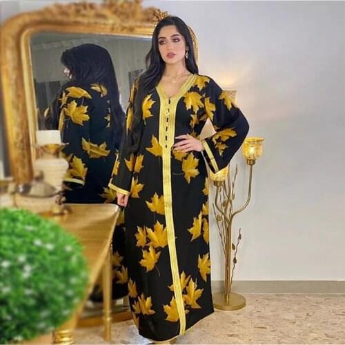 2021 summer Islamic Ramadan Eid Hijab Dress for Women Modest Muslim Jalabiya Dubai Abaya Turkey Arabic Moroccan Kaftan Clothin