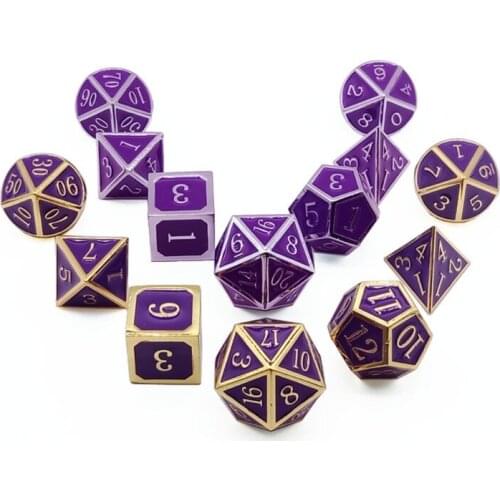2021 Top New Temperature Change Dice Metal RPG Board Game Dice D4 D6 D8 D10 D% D12 D20