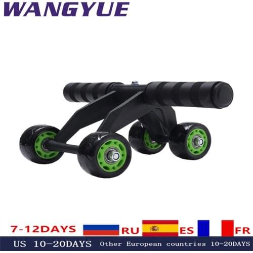 4 Wheel Abdominal Power Wheel Muscle Exercise Equipment Home Fitness Equipment Ab Roller Gym Roller Trainer Training equipment