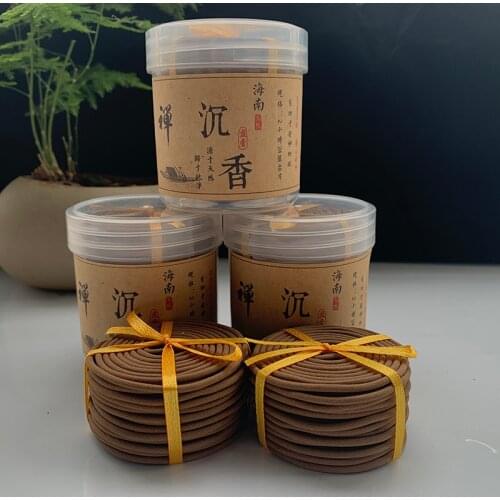 50g Natural A Vietnam Agarwood Oud Incense Coil Coil Incense 48 pcs 2H.Oudh Incense Natural Aroma Scent