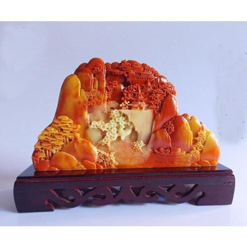 Large # 2020 HOME lobby Company SHOP efficacious FENG SHUI Talisman Mascot landscape carving art Sculpture statue