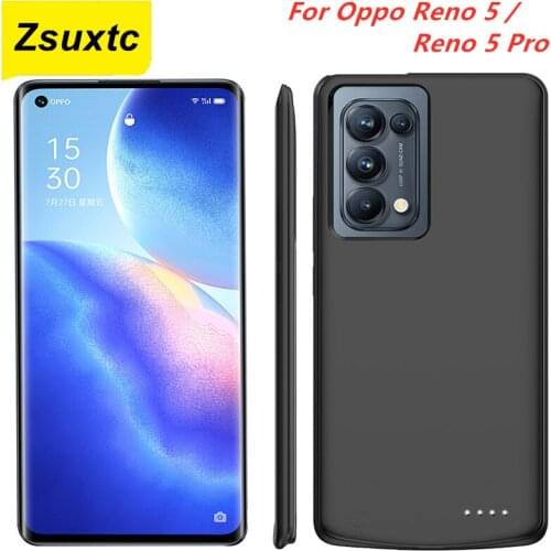 6800 Mah For Oppo Reno5 Battery Case For Oppo Reno5 Pro Battery Charger Case Smart Phone Cover Reno 5 Power Bank