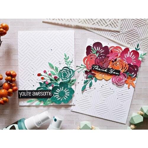 DIAGONAL STRIPES DIY Plastic Stencil Scrapbooking Card Decorative Embossing Crafts Templates Embellishments 6x6 inch