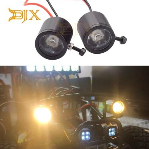 DJX RC Car 3W Super Bright LED Lights Headlight for 1/10 RC Crawler Car TRX4 SCX10 D90 RC Short-Course Truck Monster Truck