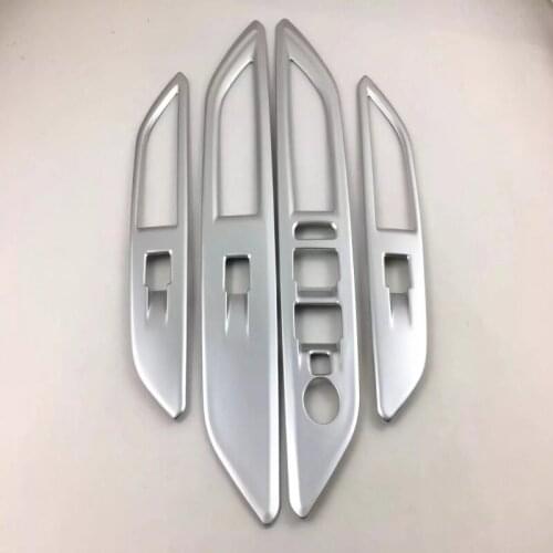 For Peugeot 5008 2017 Car Styling Interior Door Window Lift Switch Panel Cover Armrest decorative panel Sequins auto Accessories