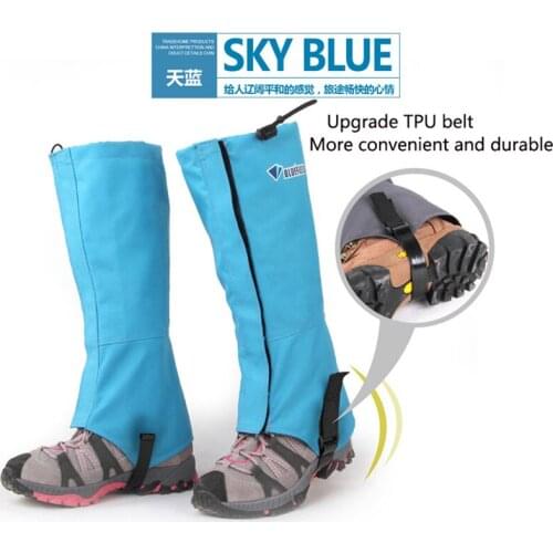 Unisex Outdoor Legwarmers Waterproof Snow Kneepad Skiing Ski Gaiters Hiking Climbing Leg Protection Guard