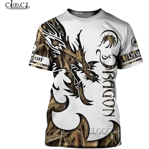 HX Newest Tattoo and Dungeon Dragon 3D Print Men Women Fashion T-shirts Harajuku Clothes Tops Tee Shirts Tops Drop Shipping