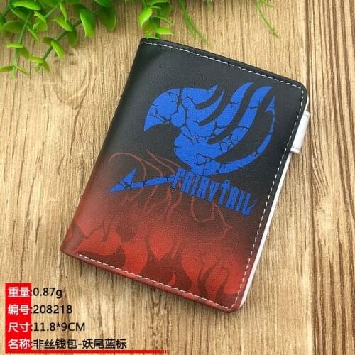 Anime Comics FAIRY TAIL PU Leather Short Wallet Anime Coin Purse