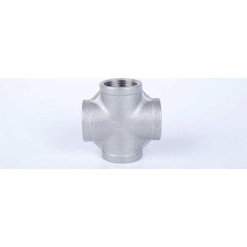 304 Stainless Steel Cross, Female BSPT Thread, 1/8"1/4" 3/8"-Pipe Fitting