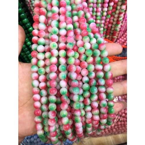 8mm pink Kunzite chalcedony round loose beads jewelry making design 15