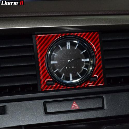 Real Carbon Fiber Interior Car Clock Frame Cover Trim for LEXUS RX350 2016-2019