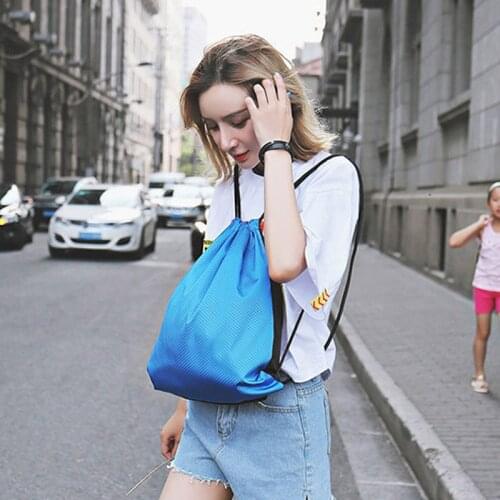 Customizable Logo Drawstring Bag Waterproof Drawstring Backpack Bag Daily Fashion Leisure Outdoor Sports Ladies Backpack