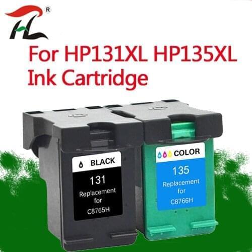 Compatible for HP131XL HP135XL ink cartridge HP131 131XL Compatible with Photosmart 2570 2600 2700 8000 8150 8450 8750 Printer