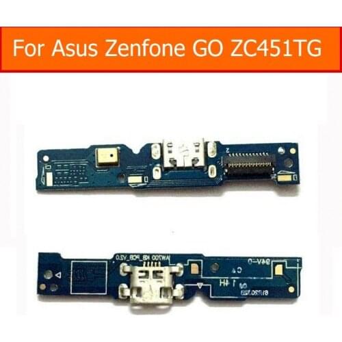 Genuine USB connector Flex Cable For ASUS Zenfone GO ZC451TG 4.5" PCB Jack port board Flex Cable sync date charging port dock