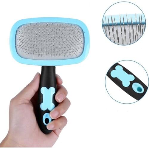 Dog Grooming Comb Pet Hair Remover Brush Dogs Massage Brush Puppy Cat Shedding Grooming Tools Dog Fur Knot Cutter Pet Products