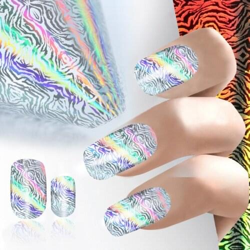 Sale !100*4cm Pattern Transfer Nail Foil Craft Semi Transparent Laser Nail Art Sticker&Decals Manicure Accessories