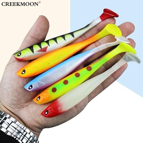 Fishing Lures Soft Bait 12cm/10.2g Swimbait Craws Impact T Tail Lure Fishing Bass Baits Panfish Carp Fish Bionic Body Swing