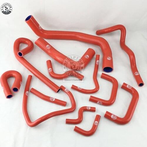 Silicone Radiator Hose For NISSAN SKYLINE GTS ECR33 R33 GTS25T RB25DET 93-98 (13pcs) RED/BLUE/BLACK