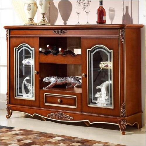 Antique wooden European Living Room Locker Cabinet for Sale p10233