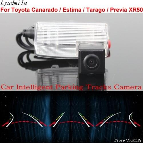Lyudmila Car Intelligent Parking Tracks Camera FOR Toyota Canarado / Estima / Tarago / Previa XR50 Car Reverse Rear View Camera