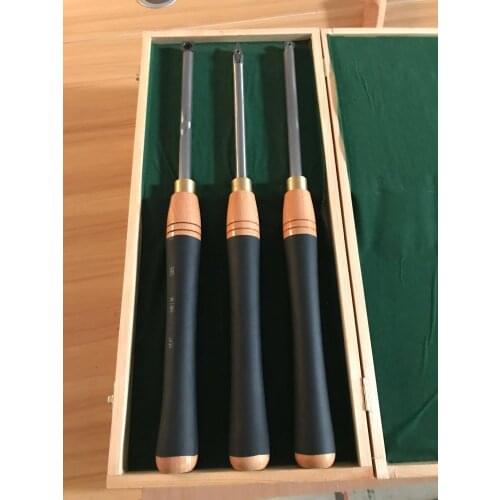 High-end anti-electric shock-proof rubber sleeve woodworking hand-held throwaway turning tool alloy hand turning tool round rod