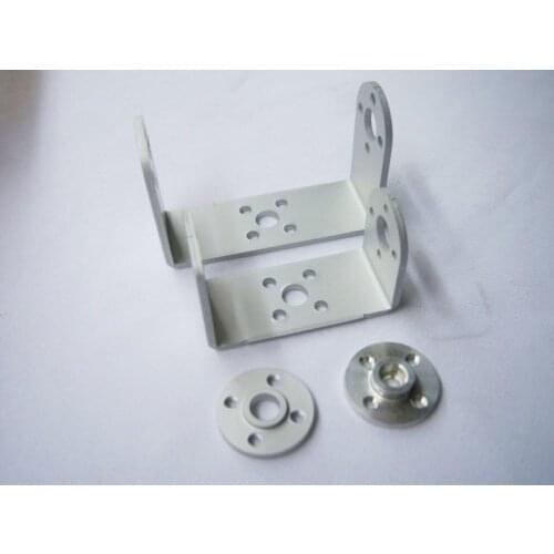 F03711 1 set Robot servo spare parts: Metal U holder + round servo mount Bracket +FS