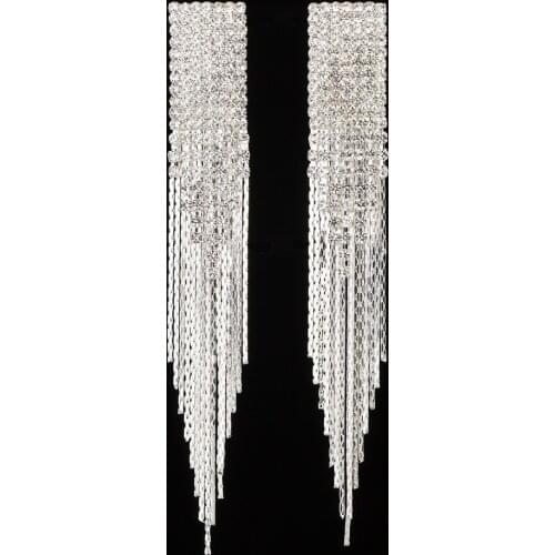 Women Sexy Drop Earrings Rock Zircon 925 Silver Crystal from Austrian Earring Party Fine Jewelry HipHop Brincos jewelry