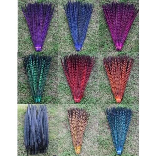 100 PCS high quality natural pheasant tail feathers 22-24inches/55-60cm
