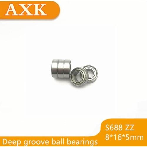 2019 Direct Selling Special Offer S688zz Abec-3 (10pcs) 8x16x5mm Stainless Steel Ball Bearings S688z S618/8zz