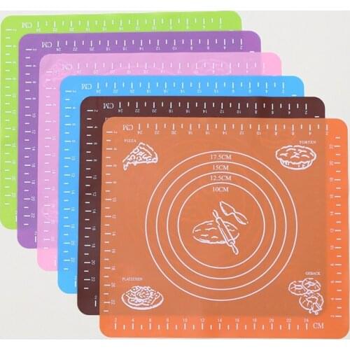 26x29CM 1pc Pastry Baking Rolling Cut Mat Sugar Craft Pad Non-Skip Baking Pad Baker Tool Cake Dough Kitchen Tool