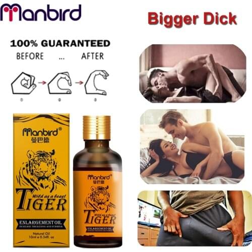 Manbird Penis Enlargement Oil Man Increase Growth Big Dick 100% Permanent Penis Enlarge Thickening Growth lubricant for sex 3Pcs